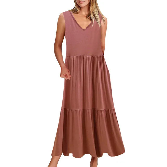 Luisa - Elegantes Schwarzes Maxikleid