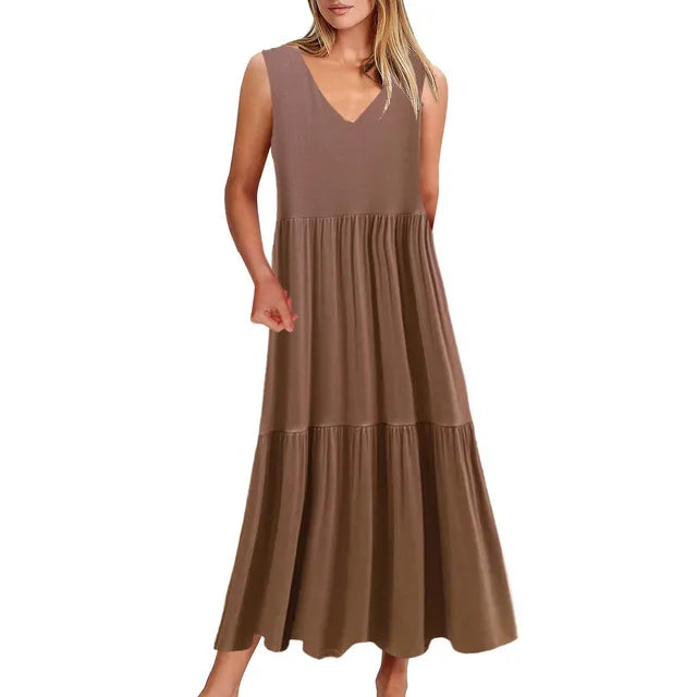 Luisa - Elegantes Schwarzes Maxikleid