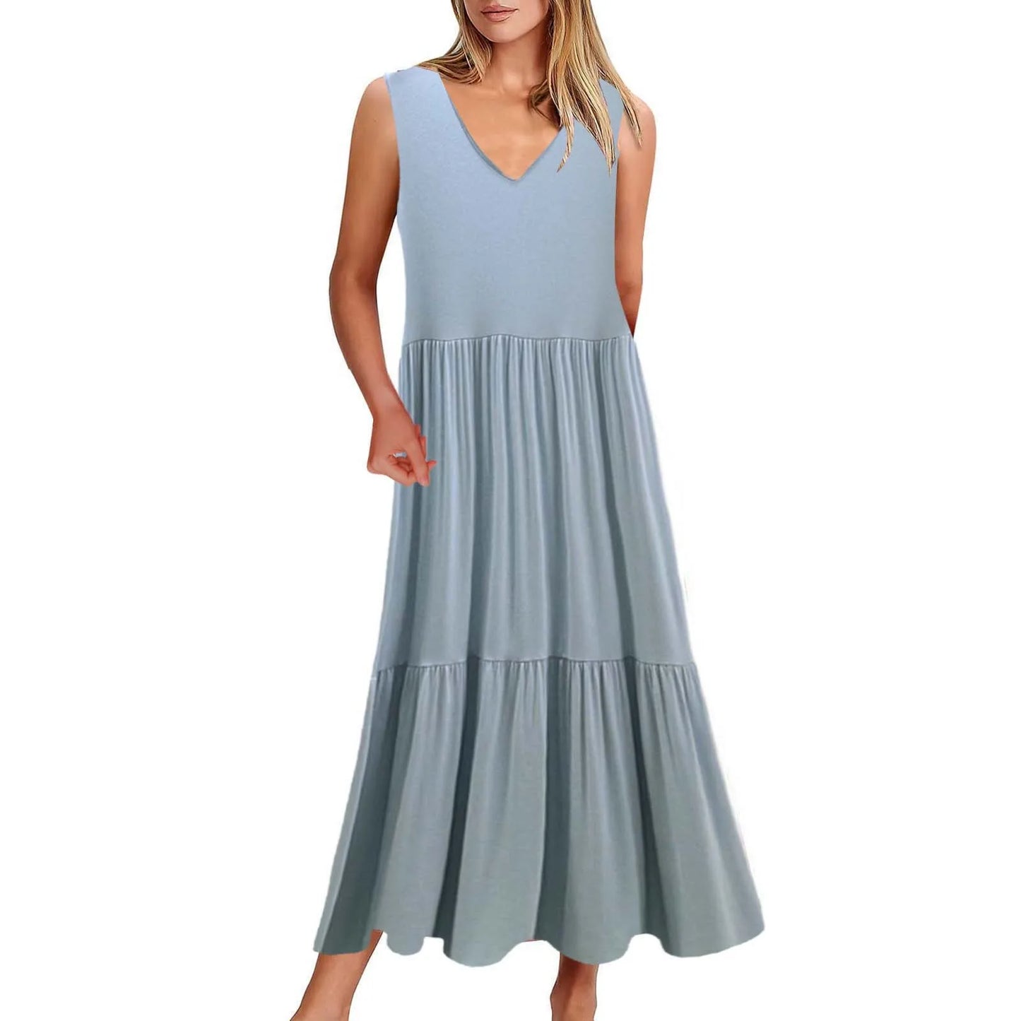 Luisa - Elegantes Schwarzes Maxikleid