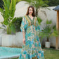 Leanne - Kleid mit Blumenmuster und V-Ausschnitt