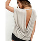 Katja - Marineblaues Basic-T-Shirt