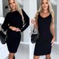Clara - Ärmelloses Kleid mit passendem Pullover