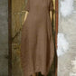 WINONA - Übergroßes Kleid aus Baumwolle und Leinen
