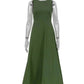 Isla - Grünes Maxi Leinenkleid