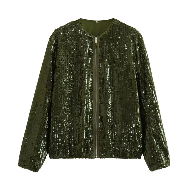 Despoina | glänzende high steet jacke
