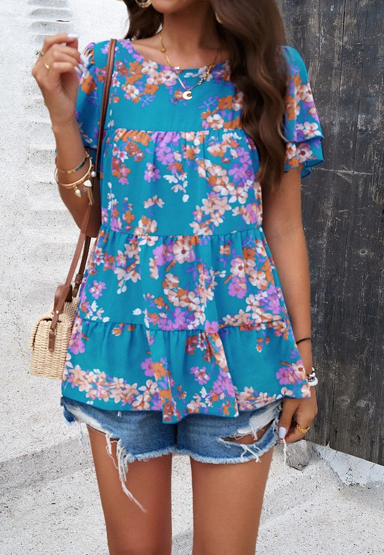 Pippa | Bedrucktes Freizeit-Top