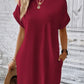 Emilia - Leuchtend Pinkes T-Shirt-Kleid
