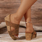 ANIZA - Orthopädische Retro-Keilsandalen