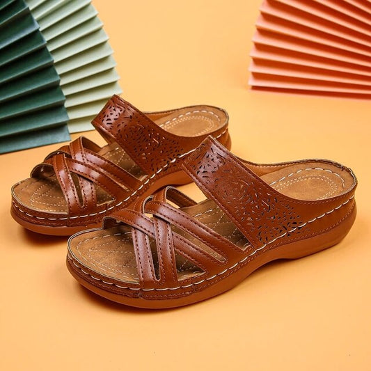 FEMKE - Orthopädische Vintage-Sandalen
