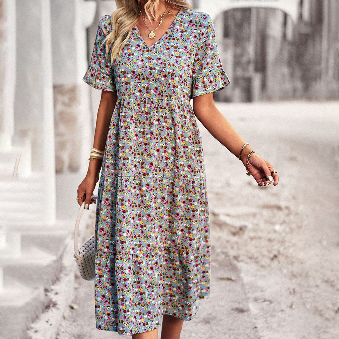 Lena – Blumen Sommerkleid