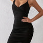 Eva - Schwarzes Rückenfreies Trägerkleid