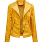 CHARLÈNE - Elegante Leder Jacke für den Frühling
