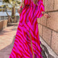 Eula - Elegnat bedrucktes Beach Cover Up Kleid
