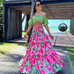 Mildred - Stilvolles Strandkleid mit Print