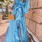 Eula - Elegnat bedrucktes Beach Cover Up Kleid