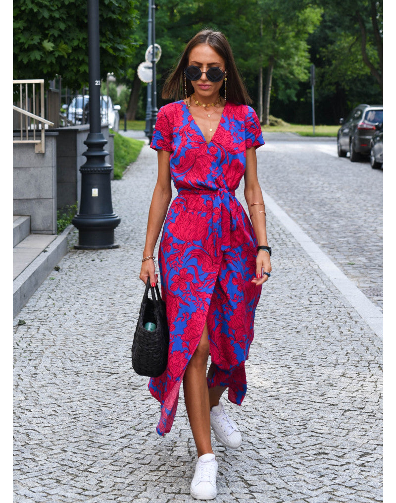 Sommerliches Blumen Maxikleid - Linda
