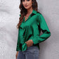 Isabellas Satinbluse für Damen | Lockere Passform | Knopfleiste | Seidiges Langarmshirt