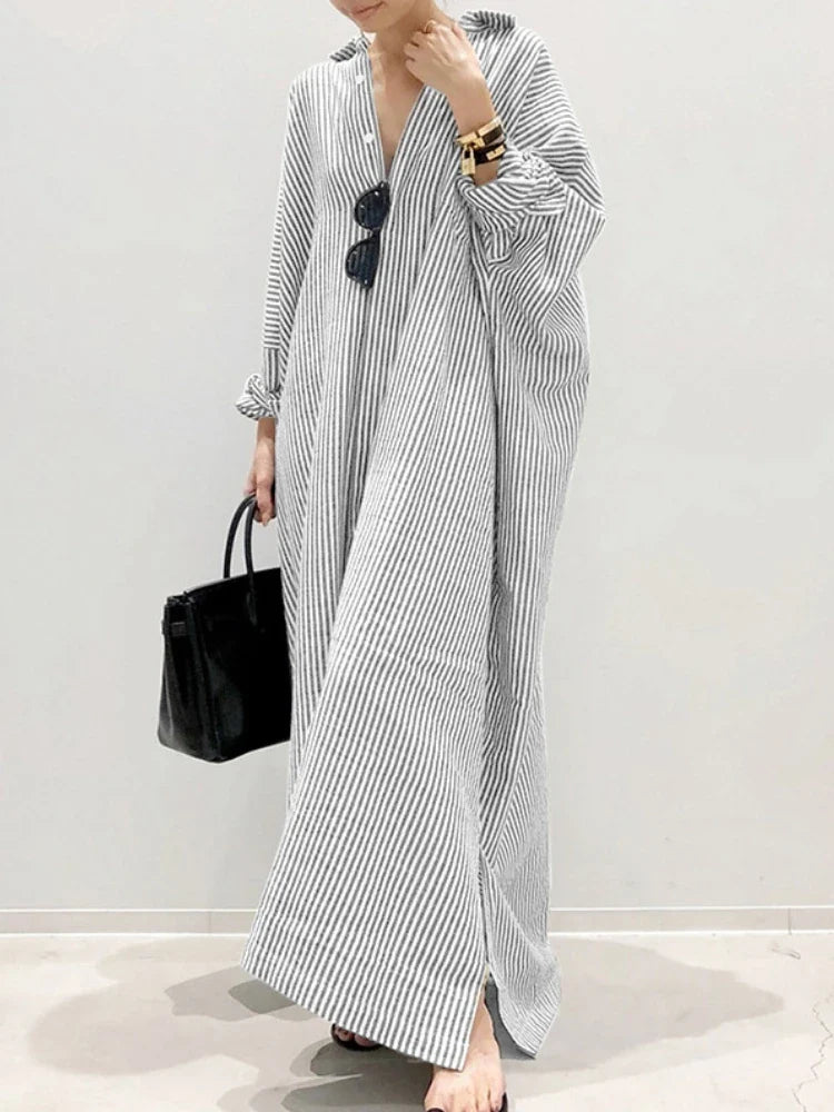 Carmen - Gestreiftes Modekleid