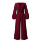 Neue Mode Damen Zweiteiler | Cardigan mit Knoten & Wide-Leg Hose