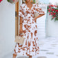 Chantria™ | Kleid mit V-Ausschnitt und Puffärmel