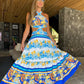 Minerva - Böhmisches bedrucktes Kleid