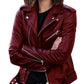 Schlanke Lederjacke