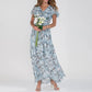Victoria - Langes Sommerkleid mit Blumenmuster