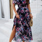 Mary - Mode Kleid mit Blumendruck
