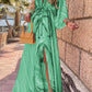 Eula - Elegnat bedrucktes Beach Cover Up Kleid