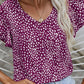 Sybil - Kurzarm Sommer Schlankheitskur kragenlose Bluse