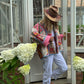 Bedruckte Patchwork-Jacke