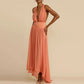 Niamh - Tiefes Maxikleid mit V-Ausschnitt
