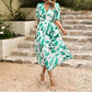 Serena - V-Ausschnitt-Kleid mit Blumenmuster