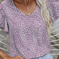 Sybil - Kurzarm Sommer Schlankheitskur kragenlose Bluse