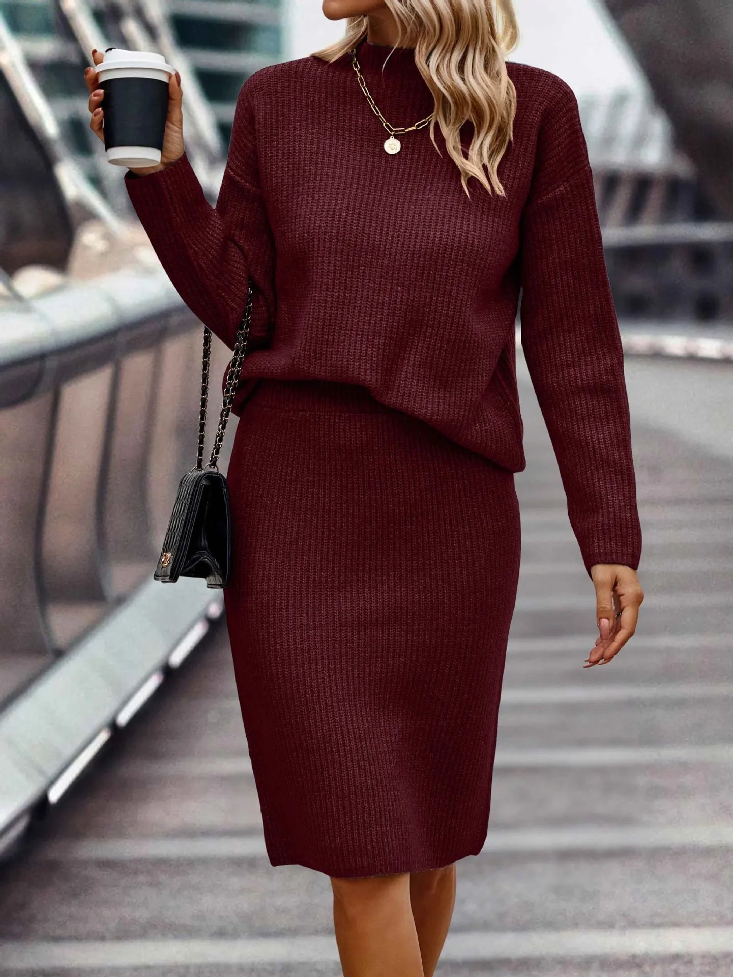 Anita -  2-Teiliges Set aus Pullover und Rock
