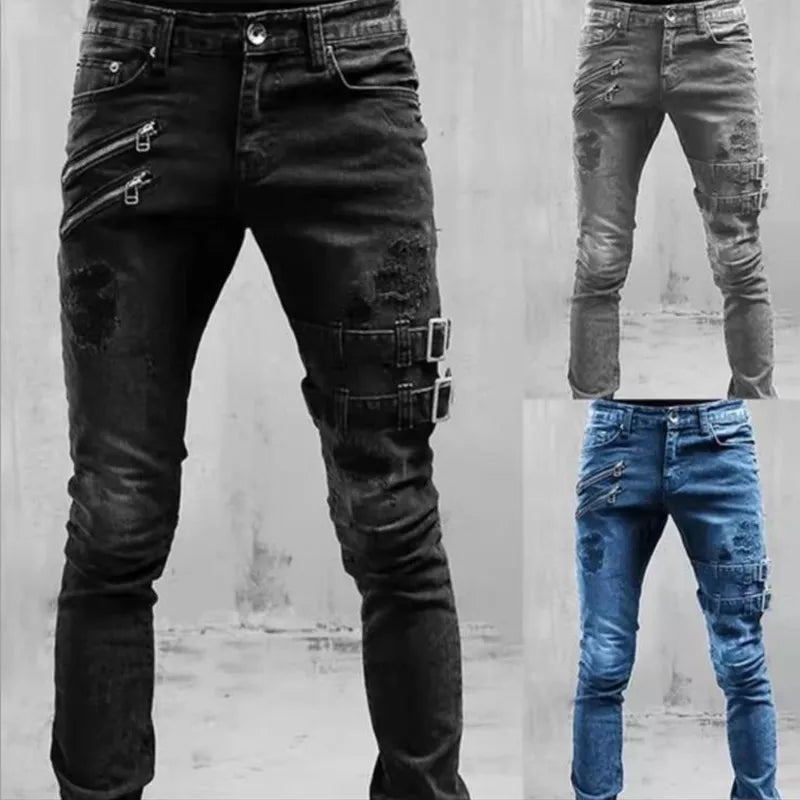 Ronaldo - Gothic Schnallenjeans