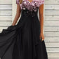 Adrienne - Damen Chiffon Partykleid