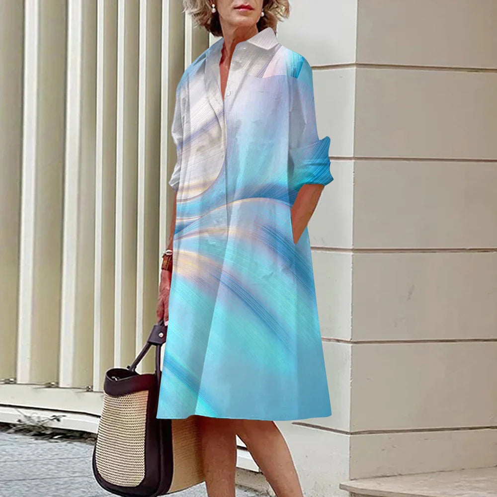 Josephine - Lange Ärmel Midikleider