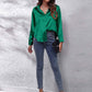 Isabellas Satinbluse für Damen | Lockere Passform | Knopfleiste | Seidiges Langarmshirt