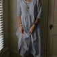 Carmine - Baumwoll-Leinen-Oversize-Damenkleid