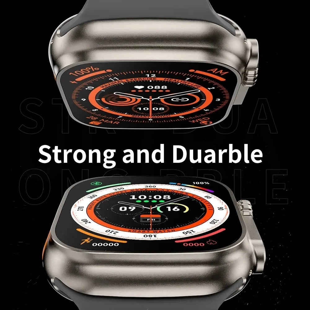 Ultra Smartwatch Series 8 - für Iphone & Android - 2 Armbänder inklusive