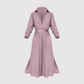 Amytist - Elegantes langärmeliges Damenkleid mit Seitenschlitz