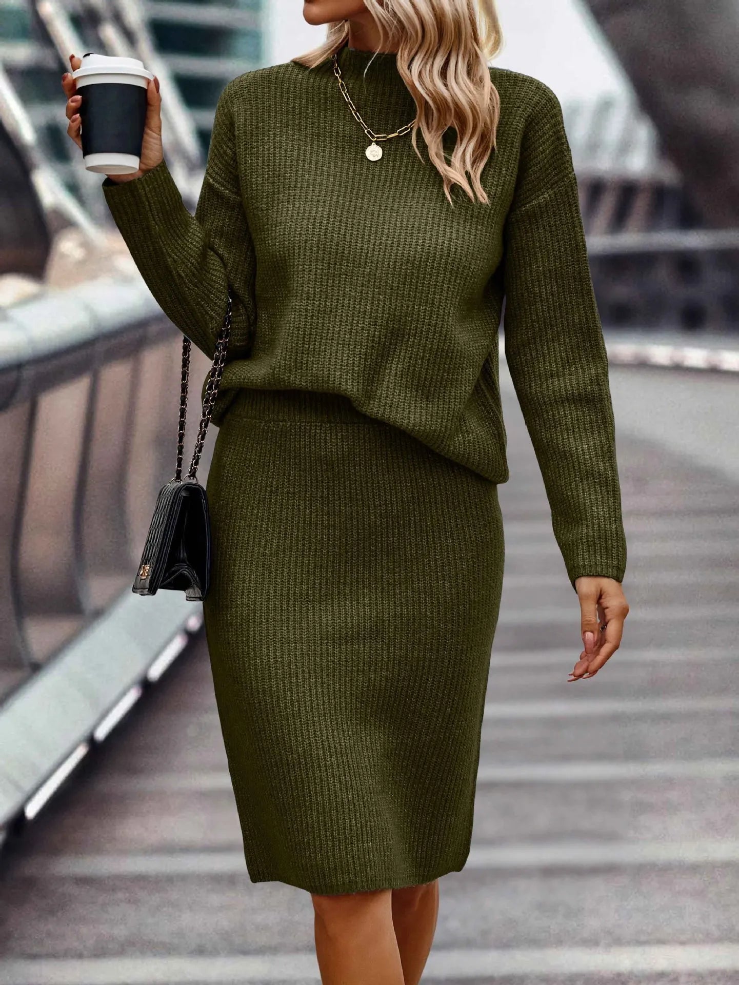 Anita -  2-Teiliges Set aus Pullover und Rock