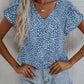 Sybil - Kurzarm Sommer Schlankheitskur kragenlose Bluse