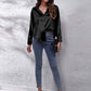 Isabellas Satinbluse für Damen | Lockere Passform | Knopfleiste | Seidiges Langarmshirt
