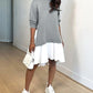 Sandra - Rüschen-Sweatshirt-Kleider