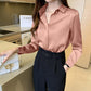 Martina's Modisches Satin-Shirt