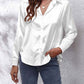 Isabellas Satinbluse für Damen | Lockere Passform | Knopfleiste | Seidiges Langarmshirt