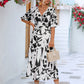 Chantria™ | Kleid mit V-Ausschnitt und Puffärmel