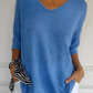 Damen V-Ausschnitt Top - Noami